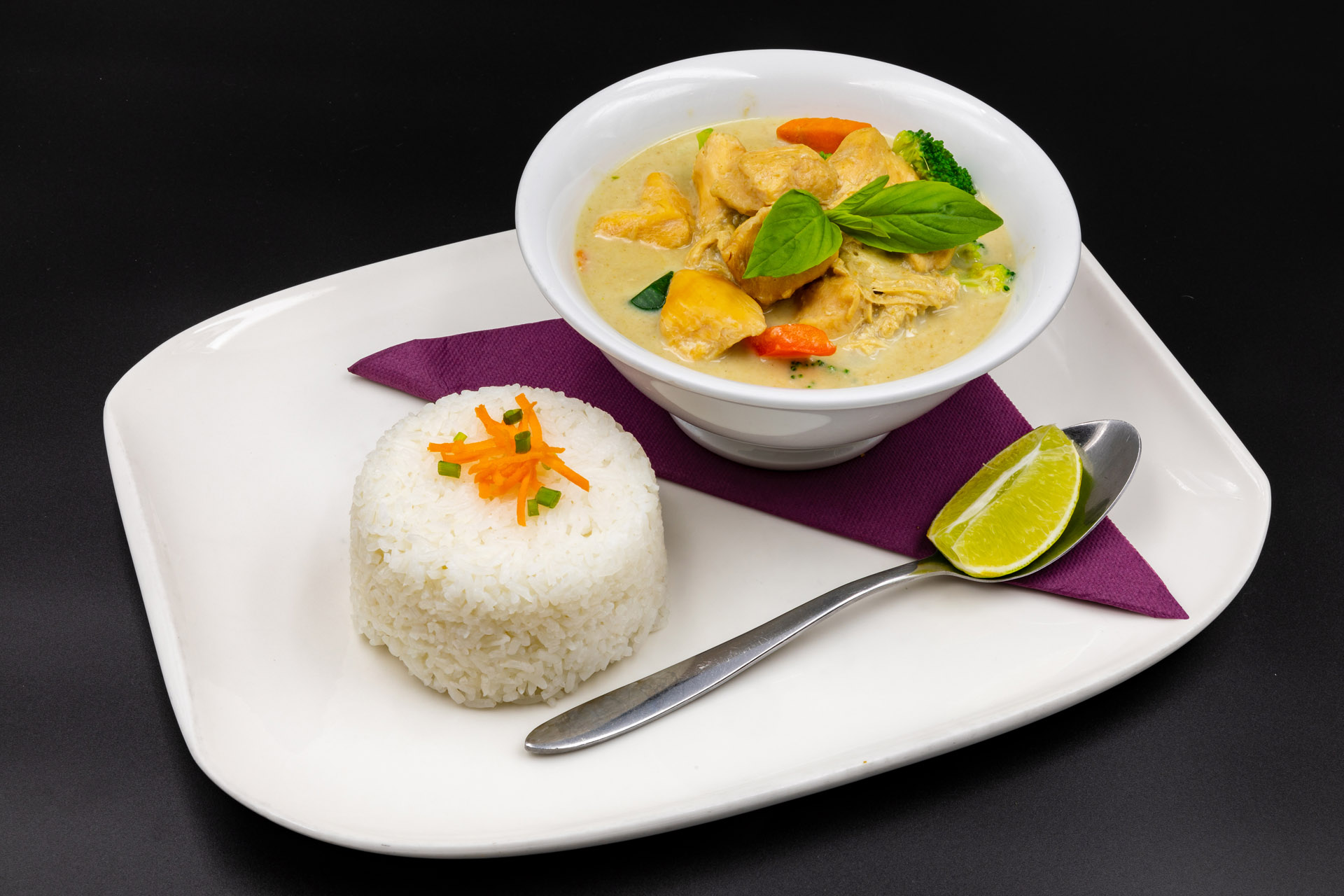 Curry vert thai au poulet